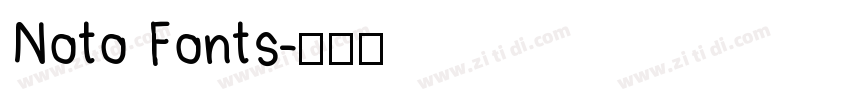 Noto Fonts字体转换